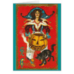 Halloween vintage cartes de vœux
