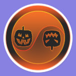 Halloween Yin Yang autocollants