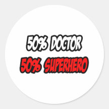 Halve Arts… half Superhero Sticker