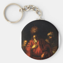 Haman dans le déshonneur par Rembrandt Porte-clef