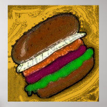 HAMBURGER DE TECHNO POSTER