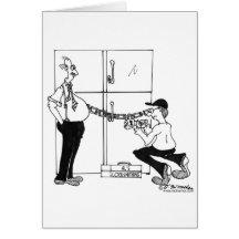 Hangslot op de Koelkast Wenskaarten