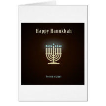 Hanoukka heureux carte de vœux