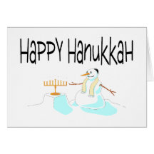 Hanoukka heureux Menorah Carte De Vœux