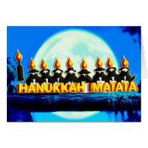 Hanukka Matata Carte De Vœux