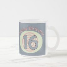 Happy Birthday 16 Koffie Mokken