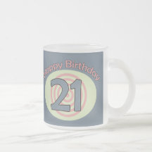 Happy Birthday 21 Koffie Bekers