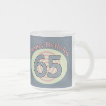 Happy Birthday 65 Koffie Bekers