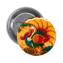 Happy Thanksgiving - Badges Avec Agrafe