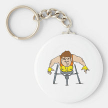 Hard ras sleutel hanger