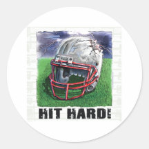 Harde klap! De Sticker van de helm