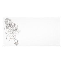 Harpe de lune photocartes personnalisées