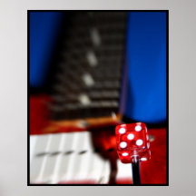 Haut étroit de guitare posters