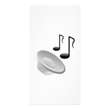 Haut-parleur de musique avec des notes photocarte personnalisée