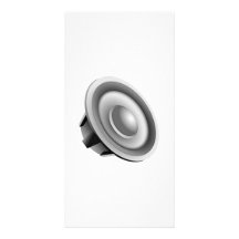 Haut-parleur de musique cartes de vœux avec photo