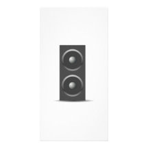 Haut-parleur de musique modèle pour photocarte