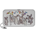 Haut-parleur mignon de griffonnage de lapins de ba