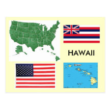 Hawaï, de V.S. Wenskaarten