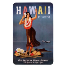 Hawaï vintage, Etats-Unis - Magnets Rectangulaire