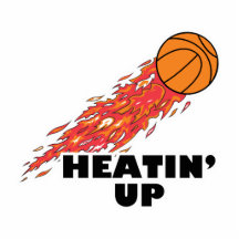 heatin vers le haut de basket-ball sur le feu découpages en acrylique