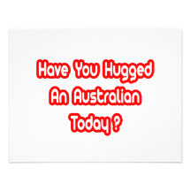 Hebt u een Australiër vandaag gekoesterd? Gepersonaliseerde Uitnodigingen