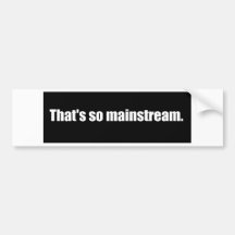 Heersende stroming bumpersticker