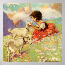 "Heidi et ses chèvres" par Jessie Willcox Smith