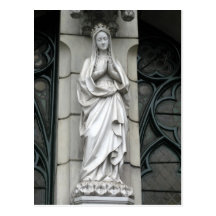 Heilige Mary Postcard Wens Kaart