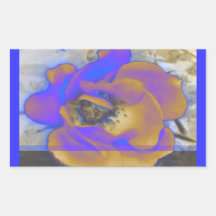 Heldere Blauw en Bruin Stickers