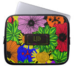 Heldere Tropische Bloemen Laptop Sleeve