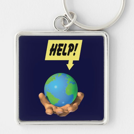 Help de Aarde Sleutelhanger