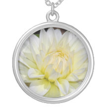 Hemelse Witte Dahlia Ketting