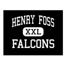 Henry Foss - Falcons - haut - Tacoma Washington Cartes Postales