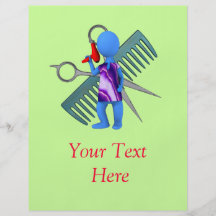 Herenkapper Gepersonaliseerde Folder