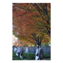 Herfst bij Koreaans Gedenkteken Foto Prints
