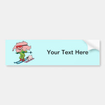 Herinnering van de Reis van de Ski van Zwitserland Bumperstickers