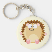 Hérisson mignon de cercle porte-clefs