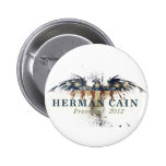 Herman Caïn pour le président Badge Avec Épingle
