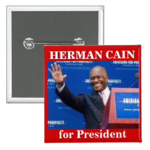 Herman Cain voor knoop Presiden Speldbuttons