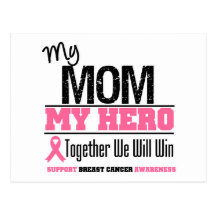 Héros de cancer du sein (maman) cartes postales