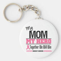 Héros de cancer du sein (maman) porte-clé