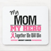 Héros de cancer du sein (maman) tapis de souris