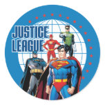 Héros globaux de ligue de justice autocollants