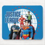 Héros globaux de ligue de justice tapis de souris