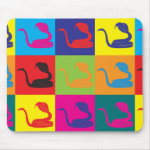Herpetology Pop-art Muis Mat