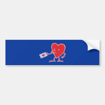 Herz Brief heart letter Autosticker