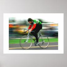 Het #6-poster van de fiets