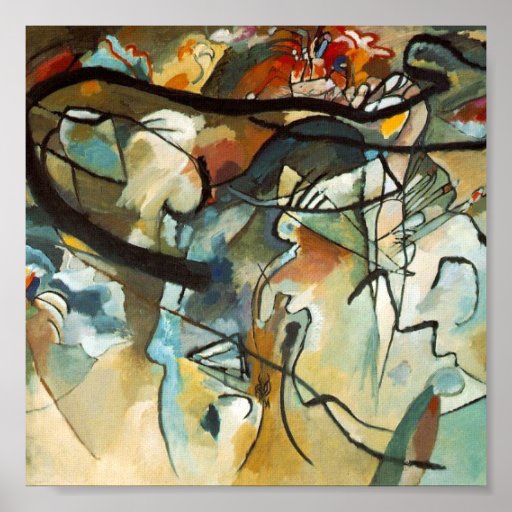 Het Abstracte Art. van Kandinsky Print