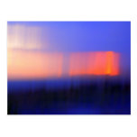 Het abstracte Briefkaart van de Zonsondergang Wenskaart