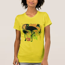 Het Abstracte Silhouet van de flamingo T Shirts